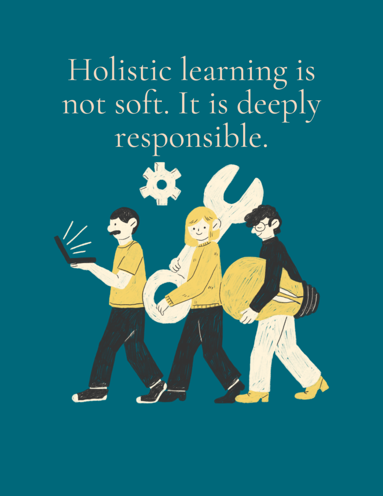 There is a myth that holistic education is only about feelings and fun. In reality, it is one of the most responsible ways to prepare a human being for life. When you combine experiential learning with clear structure, accountability, and values, you get whole person development that is both compassionate and strong. People learn to take ownership of their choices, relate with maturity, and navigate real world complexity with stability. At International Mindset Academy, this is how we design journeys for students, professionals, and leaders. We want you to be effective, yes, but also anchored, kind, and awake. The world does not need more perfection. It needs more integrated humans.
